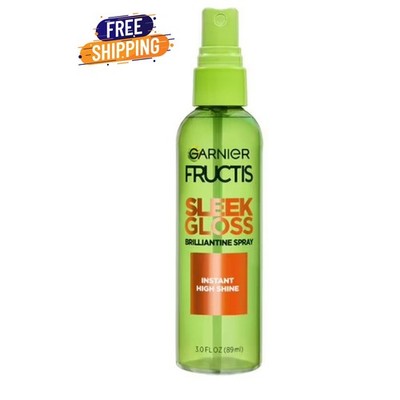 Garnier Fructis Style Brilliantine Shine Glossing Spray,Dry Hair, Unisex,3 fl oz