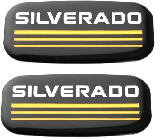 2x Yellow For 99-07 Silverado Cab Emblem Badge Side Roof Pillar Decal Plate - product listing photo