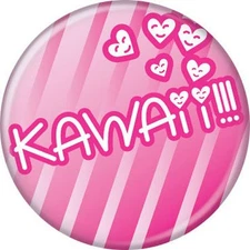 Anime Japanese Kawaii Pink Licensed 1.25 Inch Button 86172