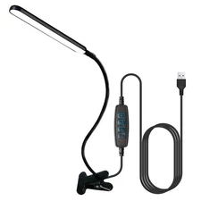 Rechargeable LED Book Light - Flexible Clip-On Reading Lamp