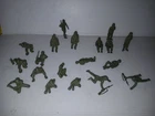 Lot Of Vintage Plastic Army Men Soldier 1970s Marx MPC Timee