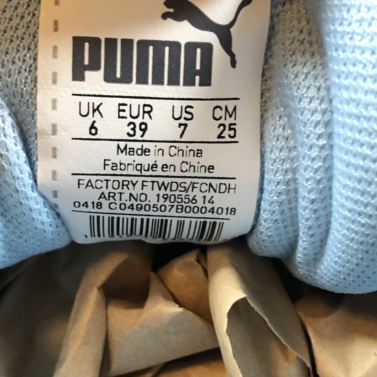 その他 BLUE Puma NRGY Fit+ Shoes Mens Size 7 Light Blue Mesh Running Sneakers
