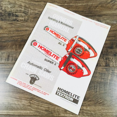 #ad Homelite Xl2 Super 2 Automatic Oiler Chainsaw Owners Operators Manual $9.97