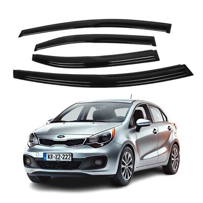 Fits KIA RIO HATCHBACK 2012-2017 Side Window Visor Rain Deflector Guard Thicken
