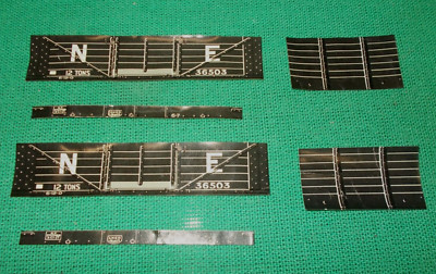 Leeds Model Co. Spur O N.E. 6-Bohlen OFFENER WAGGON Litho Set um 1929 Spur 0