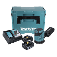 Makita Dbo 180 Rtj Akku Exzenterschleifer 18 V 125 Mm + 2X Akku 5,0 Ah + Lader