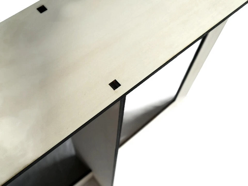 Modern Narrow Console Table for Living Room Inspired by the Fibonacci Series - Image 4 of 4