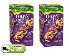 2 Pack - Nature Valley Chewy Trail Mix Fruit & Nut Granola Bars 48 ct.