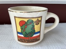 VTG Boy Scouts of America Ceramic Mug, 1973 National Scout Jamboree, Made In USA