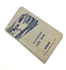 LIBRO DE TIEMPO FERROVIARIO LE & CMPA VINTAGE COLECCIONABLE 1967-68 Detroit, Michigan