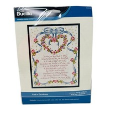 Bucilla Counted Cross Stitch Kit Paul to Corinthians Love is Patient Kind