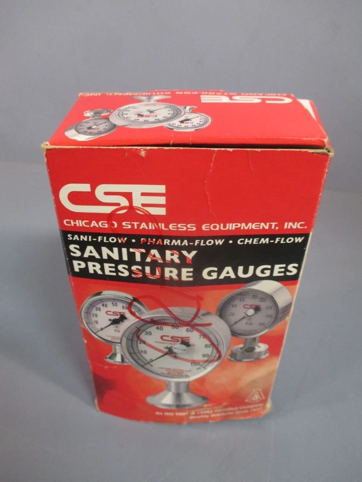 CSE MANÓMETROS SANITARIOS 3-1/2" SANI-FLOW 0-100PSI 3P-O-GF-BT-DRAG-VI Foto 2 de 4