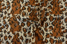 Large Cheetah Cotton Print Fabric  100 Cotton Animal Print Fabric  60" 