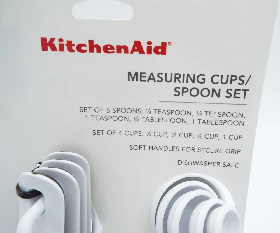 KitchenAid White Measuring Cups / Measuring Spoon Set - Image 3 of 4