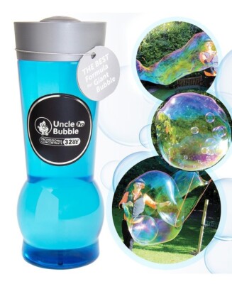Uncle Bubble 32OZ - 1:9 Concentrate - Bubble Formula - Indoor/Outdoor - Fun!