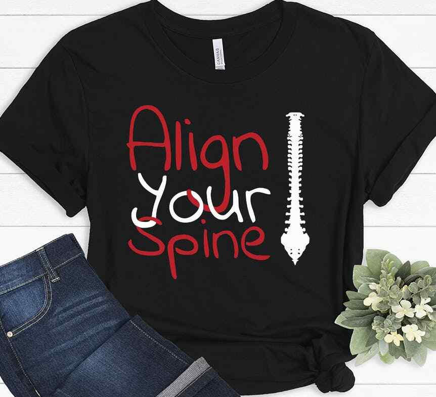 Align Your Spine Chiropractic Chiropractor Gift Christmas Funny T