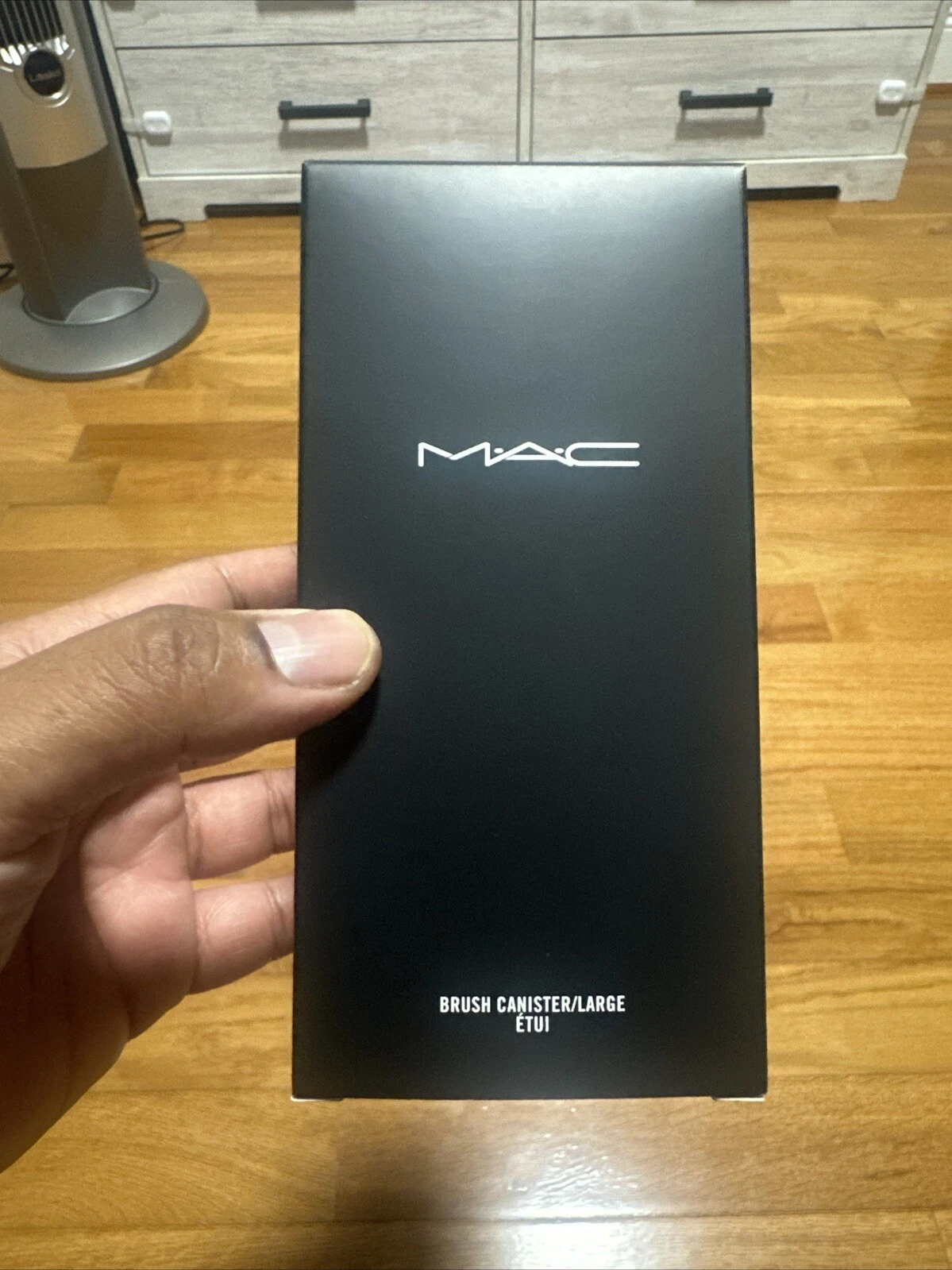 MAC Cosmetics Brush Canister Large Adjustable Makeup Brush Holder Case BNIB