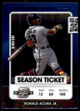 2021 Panini Contenders #89 Ronald Acuna Jr. Optic