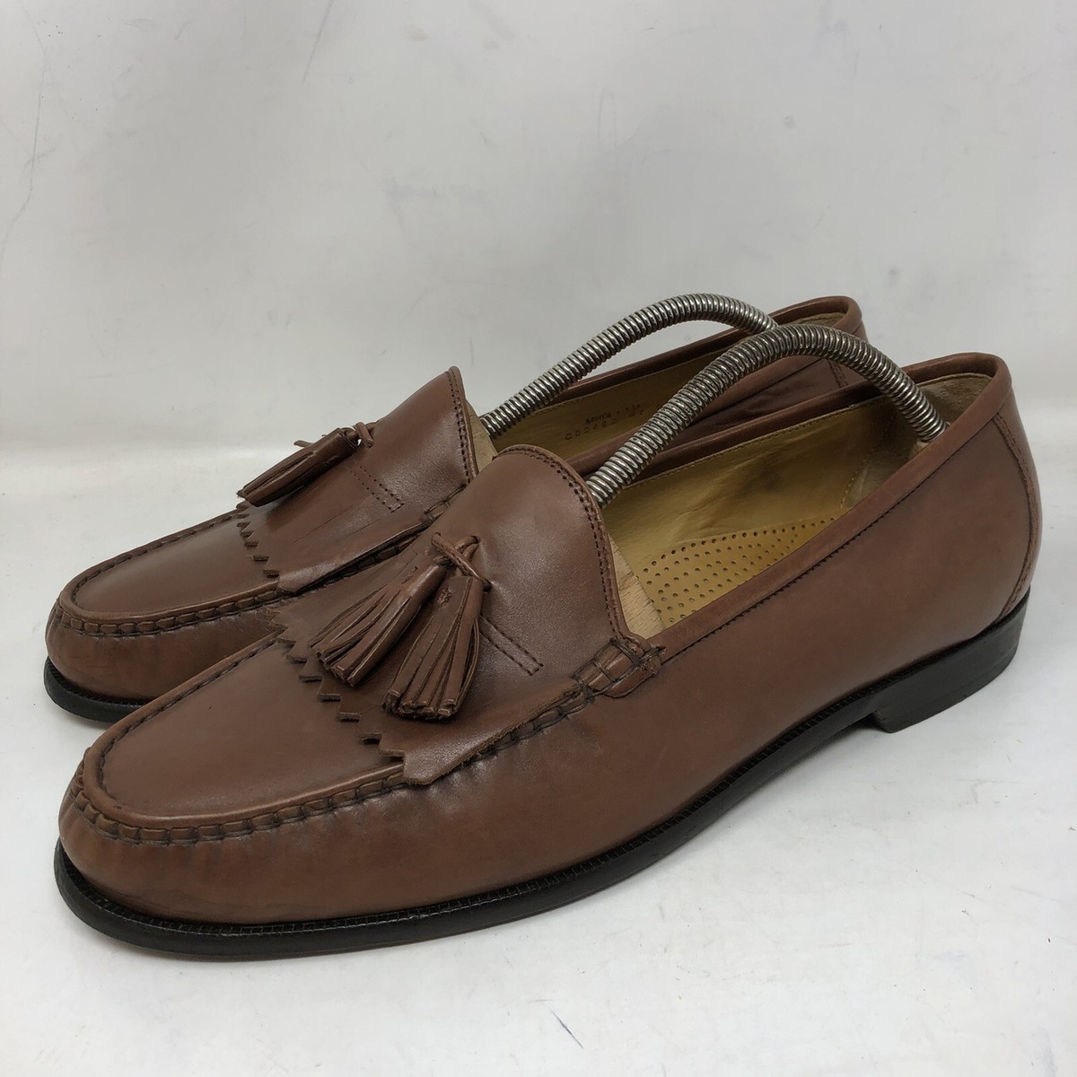 Cole Haan Shoes Mens Kiltie Tassel Loafers Brown Leather  display picture 2