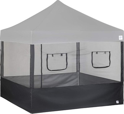 Versatile 4-Piece Food Booth Sidewall Kit with Easy Setup for 10' x 10' Canopies