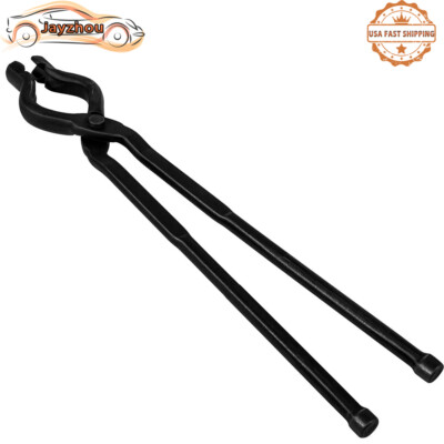 17 Inch V-Bit Bolt Blacksmith Tongs Blacksmith Bladesmith Anvil Forge Tong