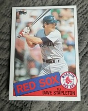 1985 Topps Dave Stapleton #322 Boston Red Sox
