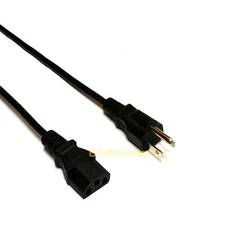 3-Prong AC Power Supply Cord Charger Cable For Sony Sceptre RCA Panasonic TV