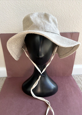 ECOLUTION Hemp Solid Natural Sun Hat Beach Hat Size M | eBay
