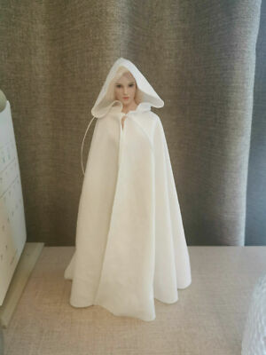 white hooded cloak with sleeves