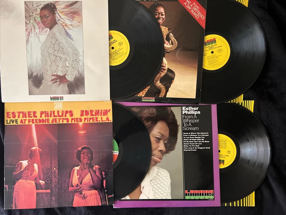 ESTHER PHILLIPS: LOT OF 4 VINYL LPS. Capricorn Live W/Beck From A WhisperVG - Image 3 of 3