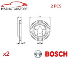 BREMSSCHEIBEN SATZ PAAR VORNE BOSCH 0 986 479 A52 2PCS P FÜR FORD USA ESCAPE