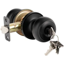 HOSOM Door Knob with Lock and Key Keyed Entry Door Knob Exterior and Interior...