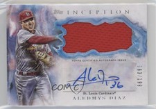 2017 Topps Inception 63/199 Aledmys Diaz #IAP-AD Patch Auto fm0