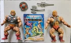Lot of 30 Vintage Masters of the Universe figures,11.5 comics,  and Battle Bones