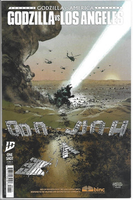 Godzilla vs America Los Angeles Comic 1 First Print Cover A 2025 Baker IDW