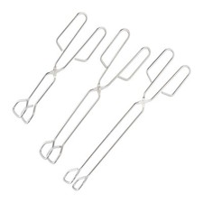 Grillzange 3er Set Edelstahl Barbecuezange Scherenzange Würstchenzange Kochzange