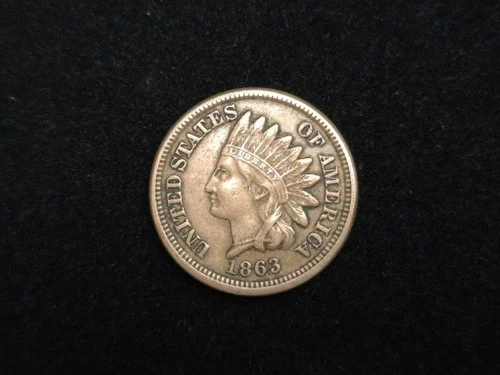 1863 Indian Head Cent Very Fine 10425