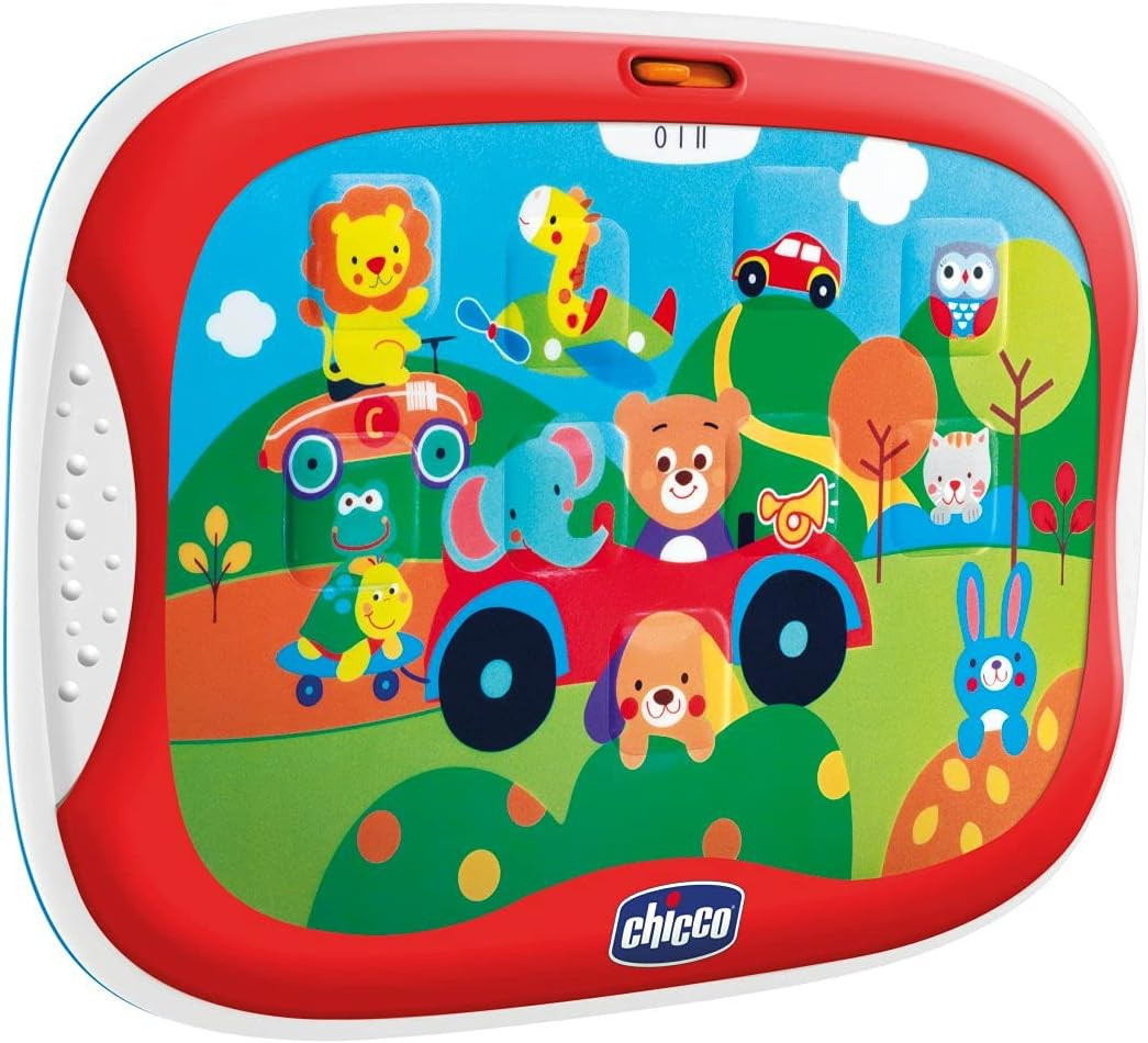 Tablet Degli Animali, Con Suoni Di Animali E Veicoli, 9 Tasti, 1-3 Anni