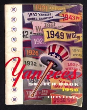 1950 New York Yankees Sketch Book 1st Yankee Yearbook  - See Scans