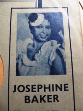 JOSEPHINE BAKER - LUCIENNE BOYER Columbia Picture Advertising Record Sleeve 10