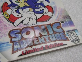Sonic Adventure Limited Edition Sega Dreamcast NFR No HW Video Sticker Complete!