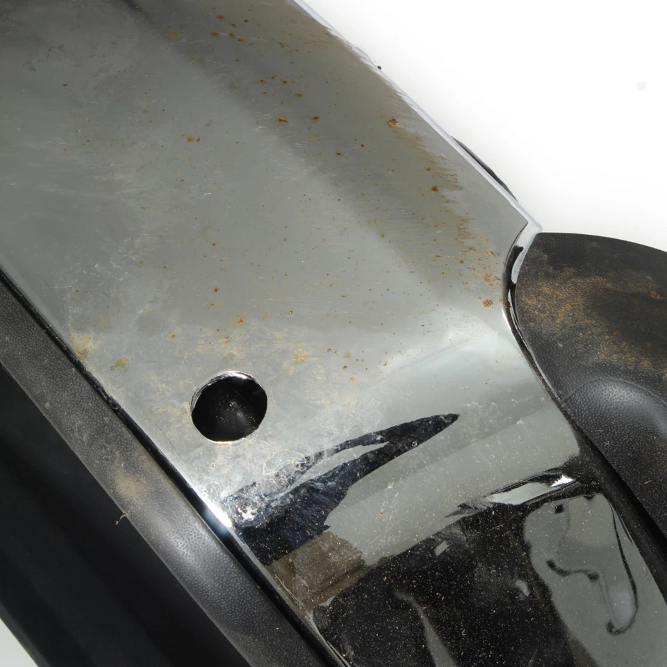 RD3658 CHROME REAR BUMPER WITH SENSOR PORTS FOR VW AMAROK MK1 10-20 - Image 3 of 4