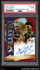 2025-26 Finest Masters Red Refractor Ace Bailey RC ROOKIE ON CARD AUTO 2/5 PSA 9