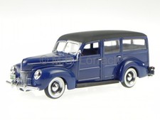 Ford V8 DeLuxe Woody SW blue diecast modelcar 400082112 Minichamps1/43