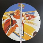 VINTAGE SUNOCO CAR RIDE GASOLINE OIL PORCELAIN SIGN — photo 4