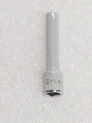 S-K 44956 External Deep E6 Torx Socket 1/4''-Drive SuperKrome Finish Made in USA
