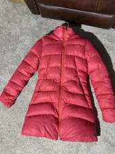 THE NORTH FACE 550 POLAR JOURNEY PARKA HOODED DOWN PUFFER PINK Coat S