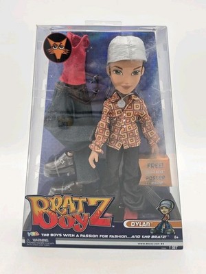 Bratz Boyz Dylan Doll MGA ''The Boys With a Passion for Fashion'' w/Poster New