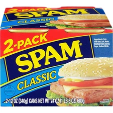 SPAM CLASSIC Twinpack Canned Meat 12 Oz Pack of 2