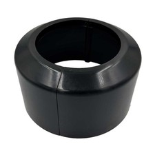 110mm Toilet Pipe Cover Black Split Two-Piece Pan Soil Waste Collar